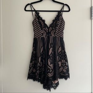 LF lace romper NWT